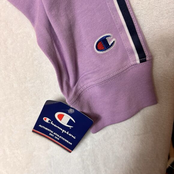 Champion Womens Size M Pullover Long Sleeve Light Purple Lightweight Sweatshirt - Picture 3 of 8